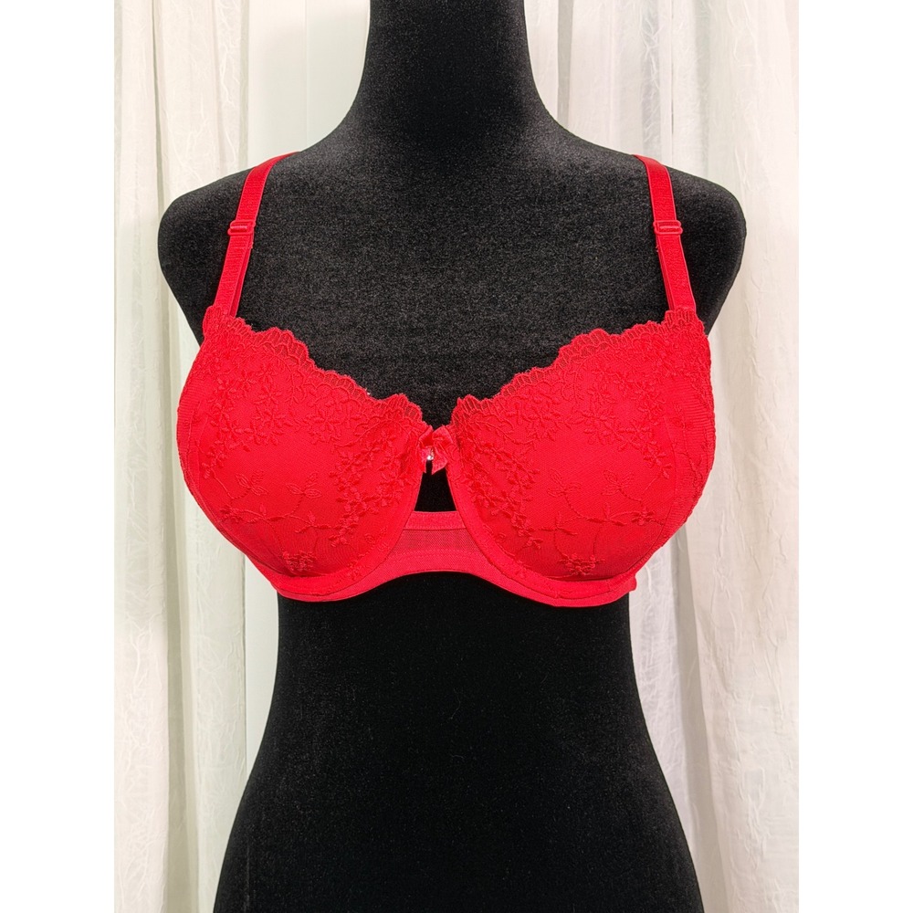 Smart & Sexy Red Floral Lace Underwire Bra Style SA1210 40C